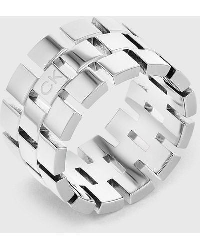 Calvin Klein Ring - Geometric - White
