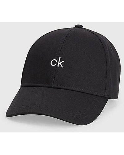 Calvin Klein Organic Cotton Cap - - Black - Men - One Size - Negro