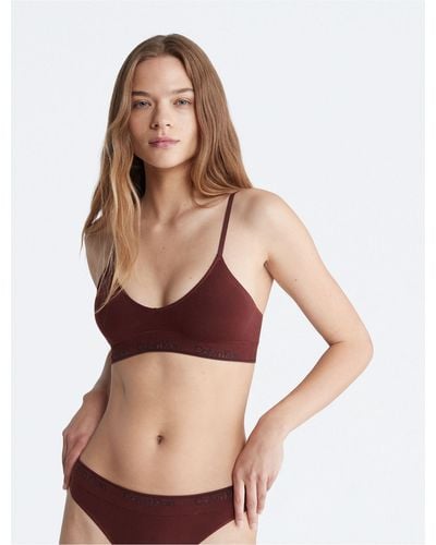 Calvin Klein Naturals Modern Seamless Lightly Lined Triangle Bralette - Multicolor