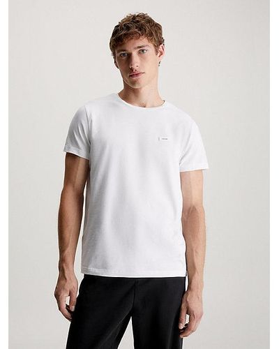 Calvin Klein Slim T-shirt - Wit
