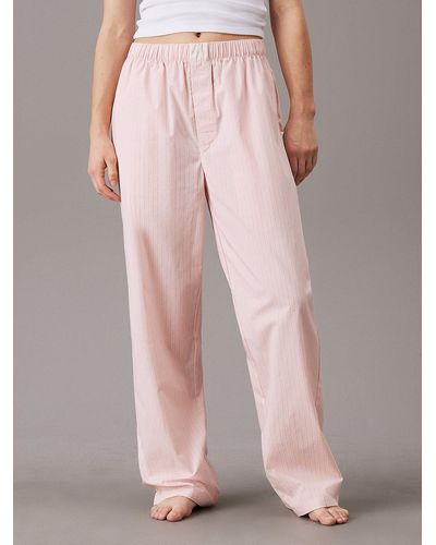 Calvin Klein Pyjama Trousers - Pure Cotton - Pink