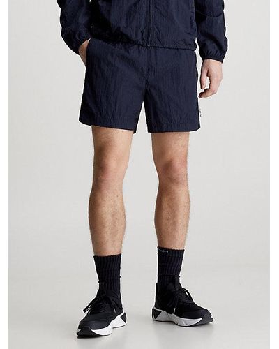 Calvin Klein Shorts deportivos con cinturilla doble - Azul