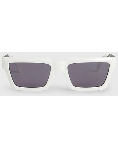 Calvin Klein Gafas de sol rectangulares CKJ22641S - Blanco