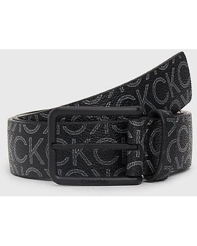 Calvin Klein Cinturón con logo - Negro