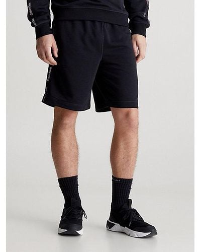 Calvin Klein French Terry Gym Shorts - Zwart