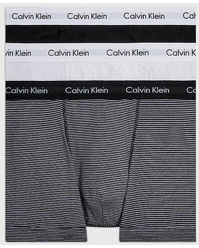 Calvin Klein Hombre Pack de 3 Bóxers Trunks Algodón con Stretch - Multicolor