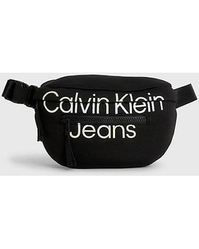 Calvin Klein Riñonera infantil con logo - Negro
