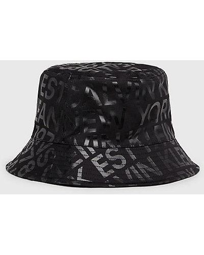 Calvin Klein Omkeerbare Bucket Hat - Zwart