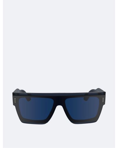 Calvin Klein Acetate Square Sunglasses - Blue