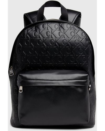Calvin Klein Logo Round Backpack - Black