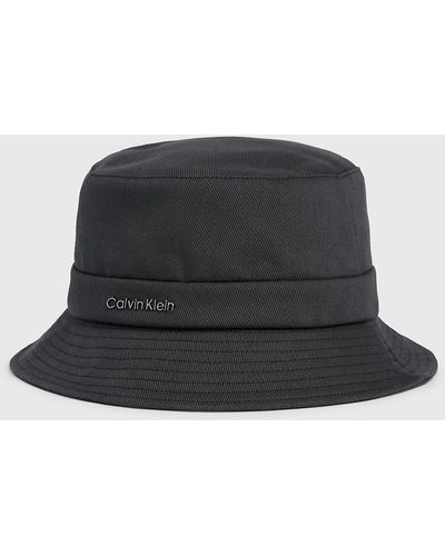 Calvin Klein Canvas Bucket Hat - Black