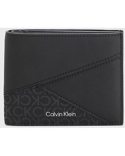 Calvin Klein RFID-Portemonnaie aus recyceltem Material - Schwarz