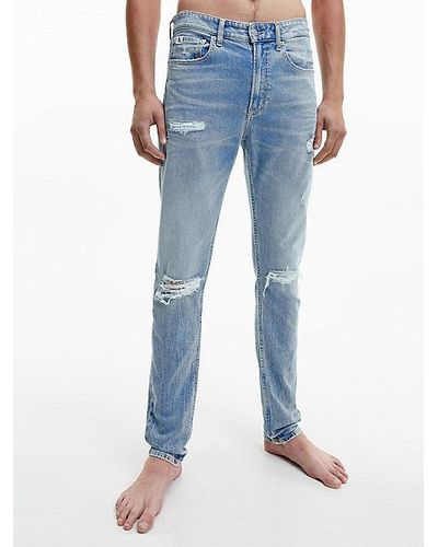 Calvin Klein Slim Tapered Jeans - Azul