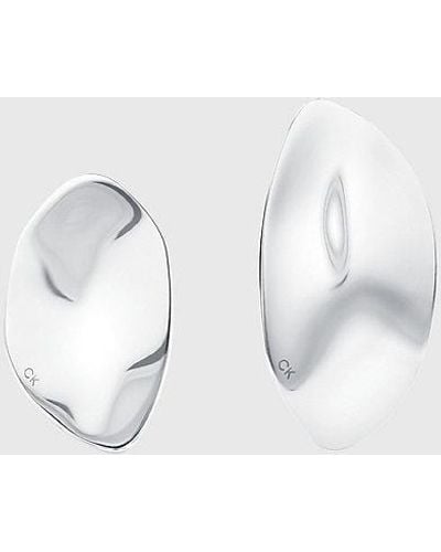 Calvin Klein Pendientes - CK Reflect - Blanco