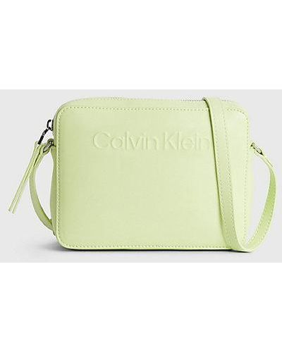 Calvin Klein Crossbody Bag aus recyceltem Material - Gelb