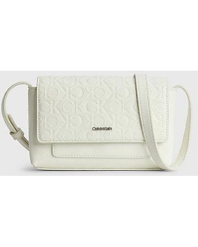 Calvin Klein Kleine Crossbody Bag - Weiß