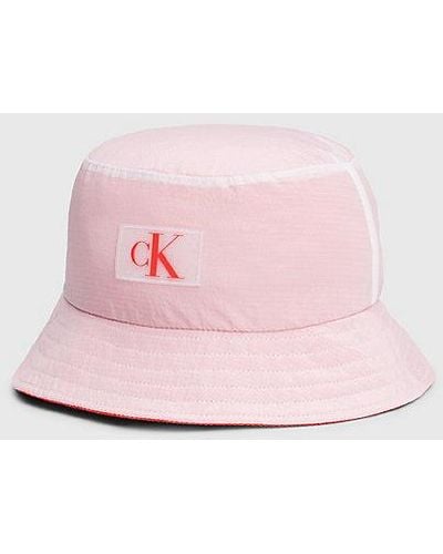 Calvin Klein Bucket Hat - Ck Monogram - Roze
