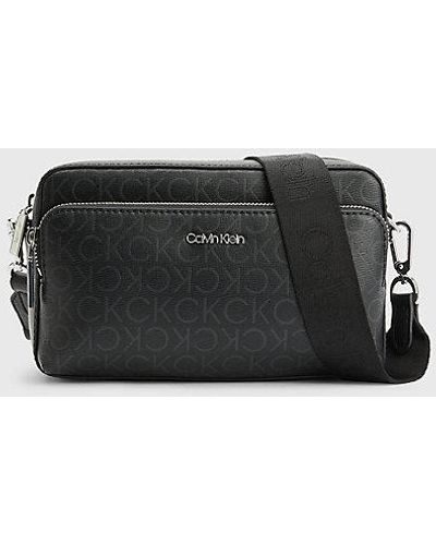 Calvin Klein Grote Crossover Met Logo - Zwart