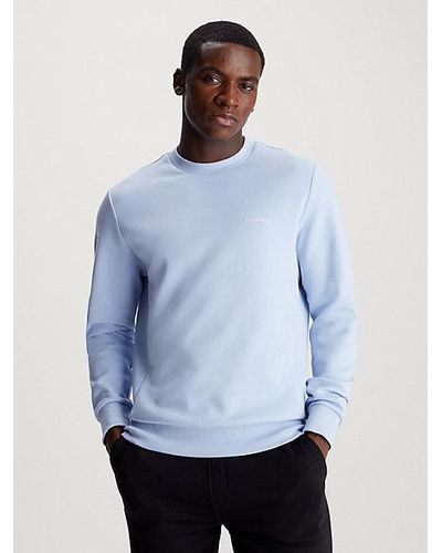 Calvin Klein Katoenen Sweatshirt - Blauw
