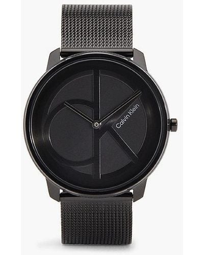 Calvin Klein Horloge - Iconic Mesh - Zwart