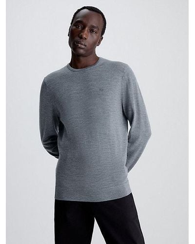 Calvin Klein Pullover aus Merinowolle - Grau