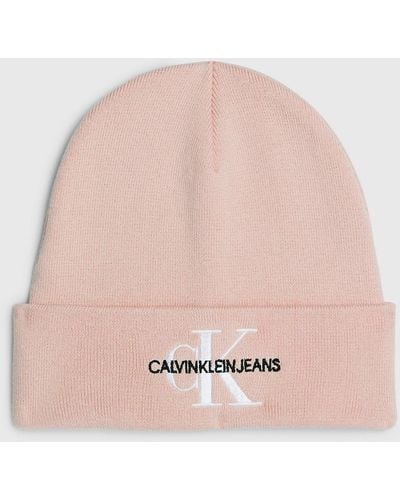 Calvin Klein Bonnet avec logo - Rose
