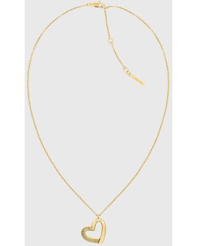 Calvin Klein Necklace - Minimalistic Hearts - White