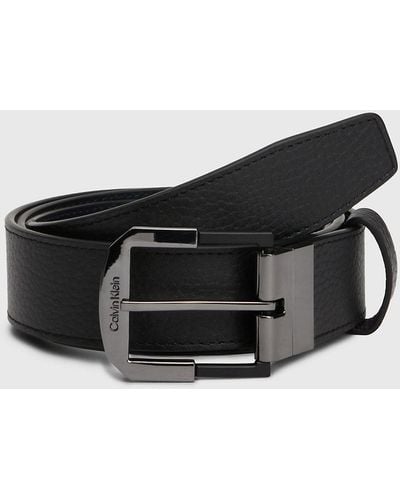 Calvin Klein Reversible Leather Belt - Black