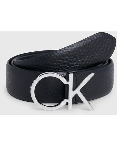 Calvin Klein Leather Belt - White