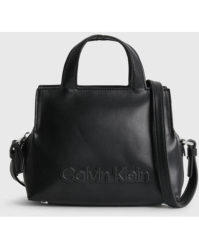 Calvin Klein Petit sac tote recyclé - Noir