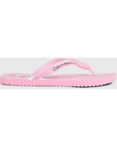 Calvin Klein Flip Flops - Pink
