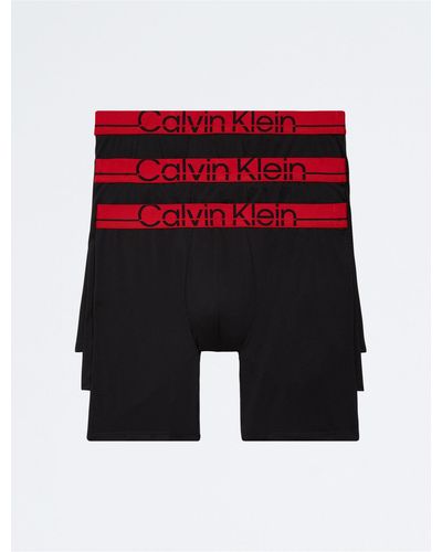 Calvin Klein Pro Fit 3-pack Long Boxer Brief - Red