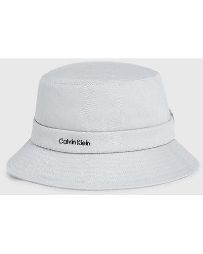 Calvin Klein Canvas Bucket Hat - Naturel