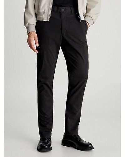 Calvin Klein Pantalones slim cargo - Negro