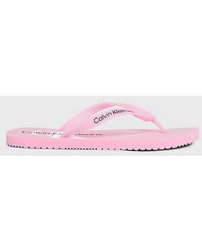 Calvin Klein Flip-Flops - Pink
