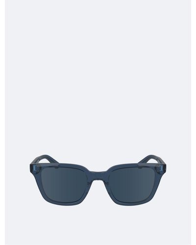 Calvin Klein Classic Rectangle Sunglasses - Blue