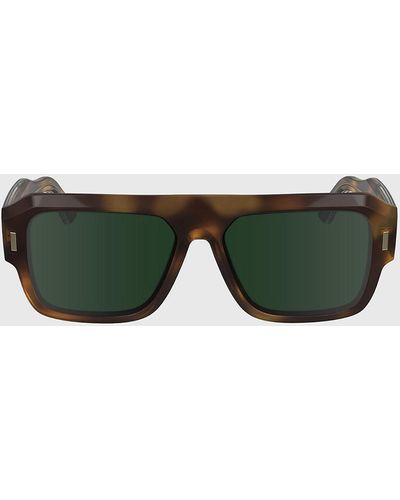 Calvin Klein Modified Rectangle Sunglasses Ck24501s - Green