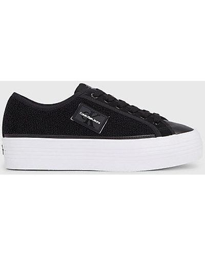 Calvin Klein Plateausneakers - Zwart