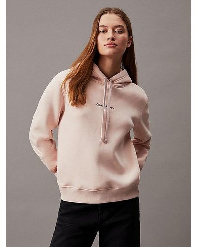 Calvin Klein Monogram Hoodie - Roze