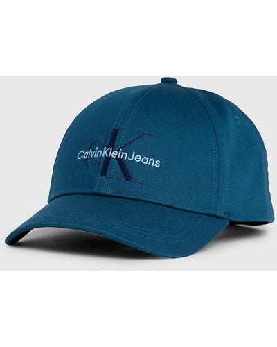 Calvin Klein Casquette avec logo en sergé - Bleu