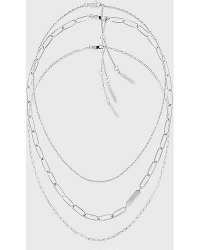 Calvin Klein Coffret cadeau collier chaîne - Blanc