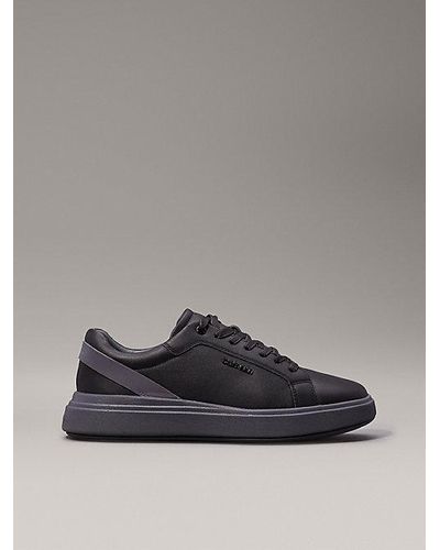 Calvin Klein Leren Sneakers - Grijs