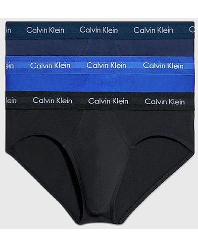 Calvin Klein Set Van 3 Onderbroeken Van Stretchkatoen - Groen