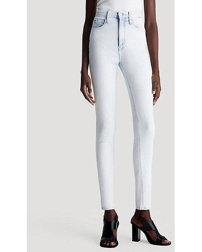 Calvin Klein High Rise Skinny Jeans - Wit