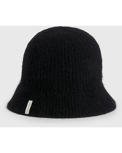 Calvin Klein Bucket Hat aus Wollmix - Schwarz