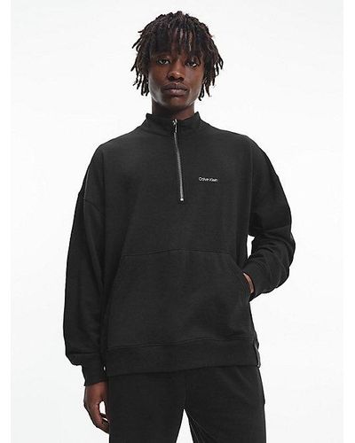 Calvin Klein Lounge Sweatshirt - Modern Cotton - - Black - Men - S - Zwart