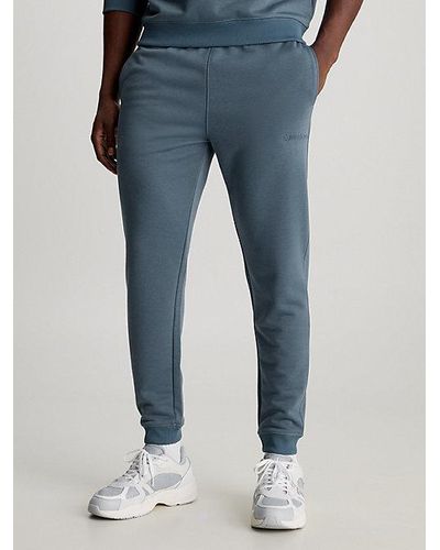 Calvin Klein Pantalón de chándal de felpa francesa - Azul