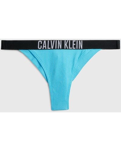 Calvin Klein Brazilian Bikini Bottoms - Intense Power - Blue