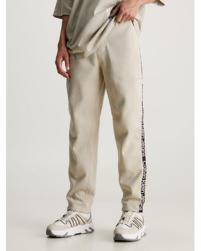 Calvin Klein Pantalon de jogging relaxed avec Logo Tape - Neutre