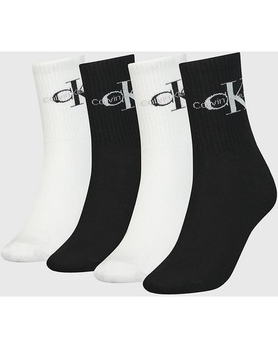 Calvin Klein 4 Pack Crew Socks Gift Set - Black